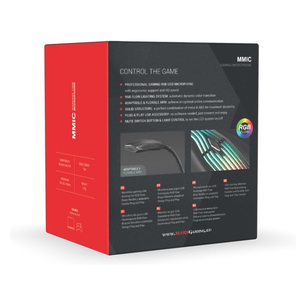 Micrófono Mars Gaming MMIC LED RGB NEGRO - Imagen 4