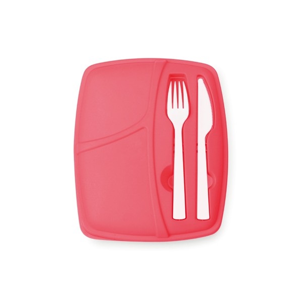 Fiambrera de Compartimentos con Cubiertos (800 ml) 144293 - Imagen 2