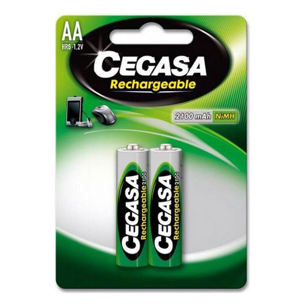 Pilas Recargables Cegasa HR6 2100 mAh (2 uds)