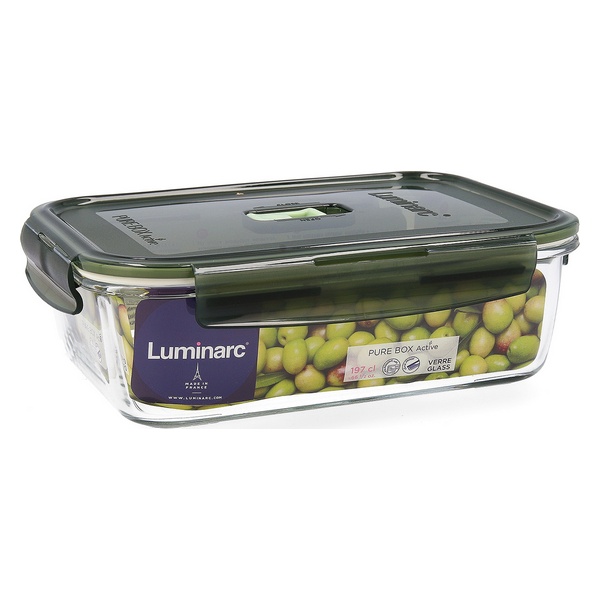 Fiambrera Hermética Luminarc Oliva Pure Box Cristal - Imagen 15