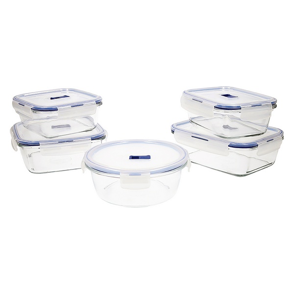 Set de Fiambreras Luminarc Pure Box Active (5 pcs) Cristal