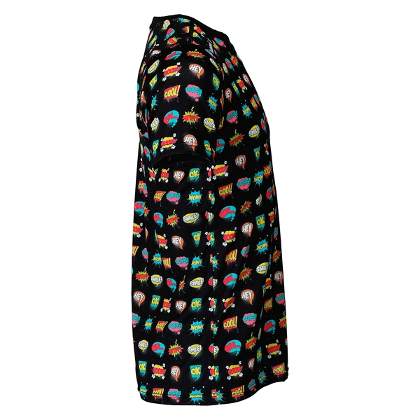 Camiseta de Manga Corta Luanvi Comic Negro - Imagen 8