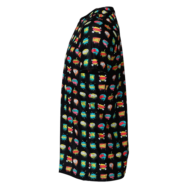 Camiseta de Manga Corta Luanvi Comic Negro - Imagen 6