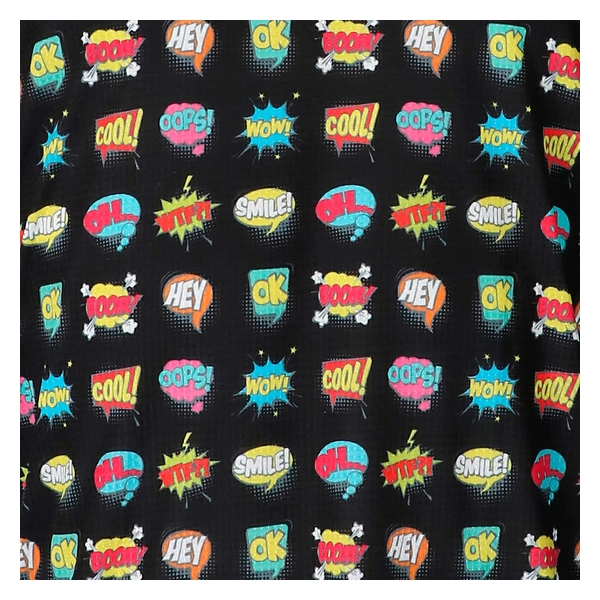 Camiseta de Manga Corta Luanvi Comic Negro - Imagen 5