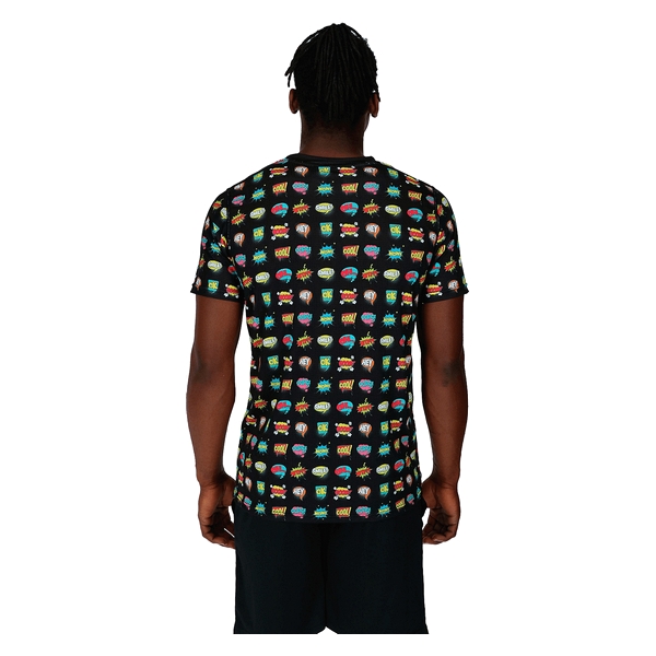 Camiseta de Manga Corta Luanvi Comic Negro - Imagen 3