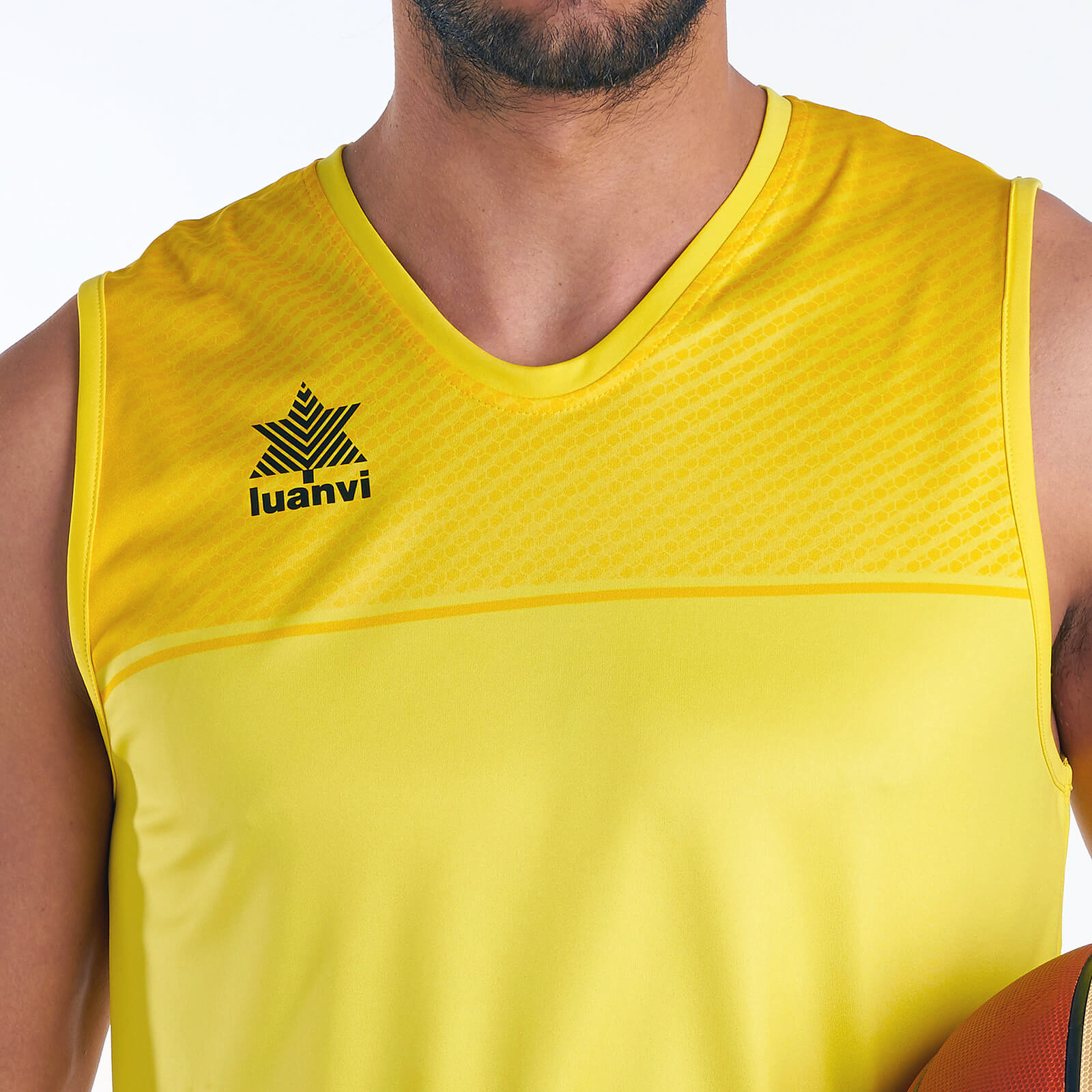 Camiseta de Tirantes Luanvi Apolo Amarillo - Imagen 2