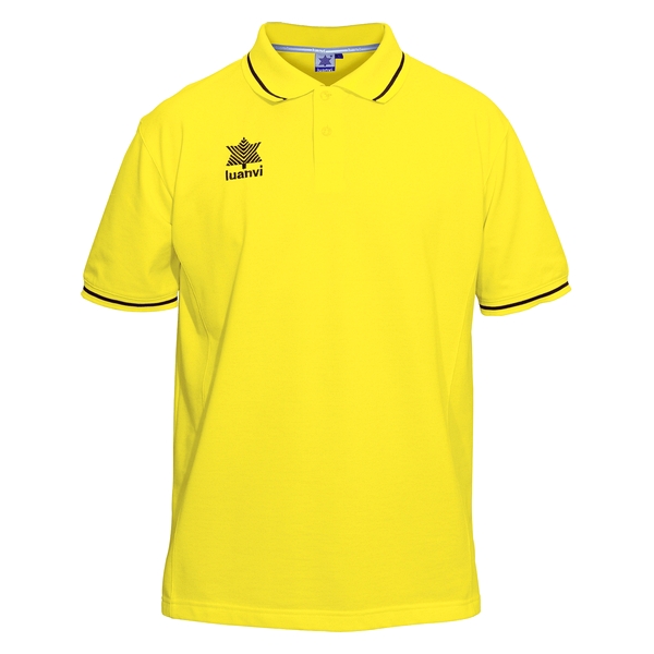 Polo de Manga Corta Luanvi Gama Amarillo