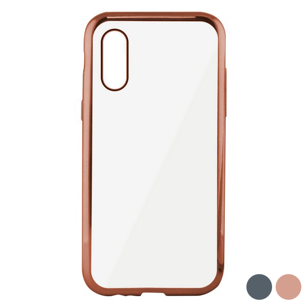 Funda para Móvil Iphone X/xs KSIX Flex Metal TPU Flexible