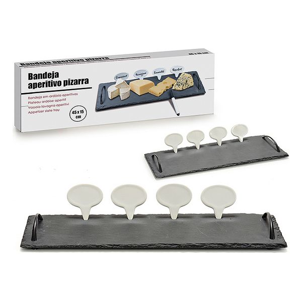 Set de Aperitivo Pizarra (15 x 3,5 x 45 cm) - Imagen 2