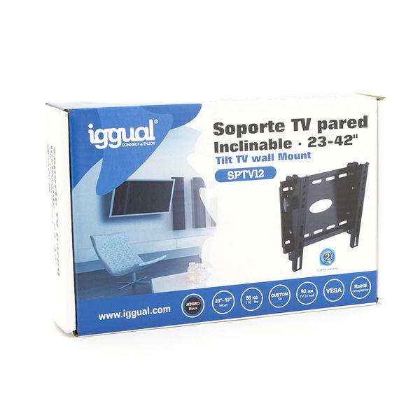 Soporte TV iggual SPTV12 IGG314531 23"-42" Negro - Imagen 2
