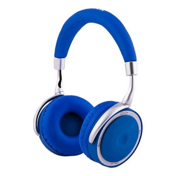 Auriculares de Diadema Plegables con Bluetooth CoolBox COO-AUB-12BL 300 mAh Azul