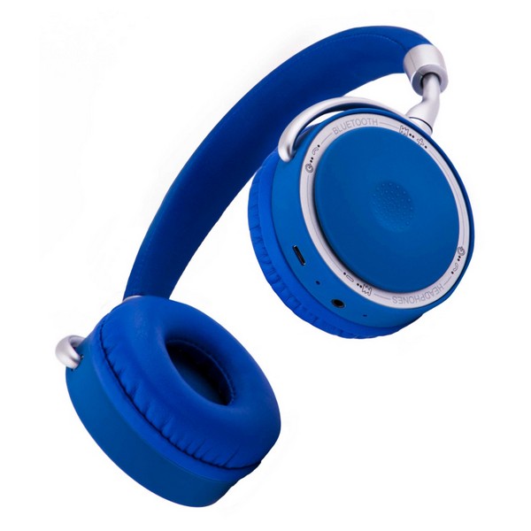 Auriculares de Diadema Plegables con Bluetooth CoolBox COO-AUB-12BL 300 mAh Azul - Imagen 2