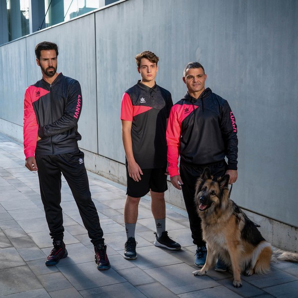 Polo de Manga Corta Luanvi Capri Negro - Imagen 2