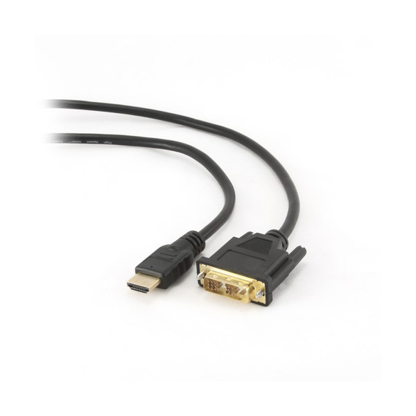 Cable HDMI a DVI GEMBIRD CC-HDMI-DVI-6 1,8 m Negro - Imagen 2