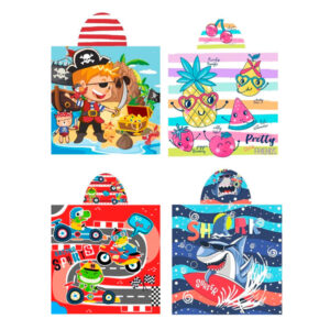 Poncho-Toalla con Capucha Summer (60 x 120 cm)