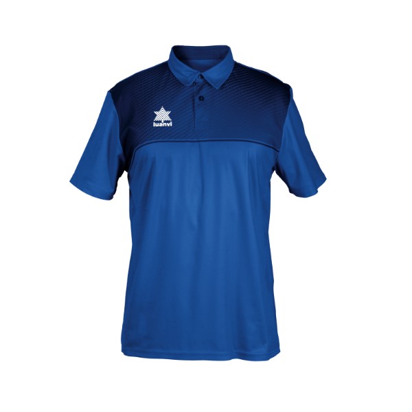 Polo de Manga Corta Luanvi Apolo Azul oscuro