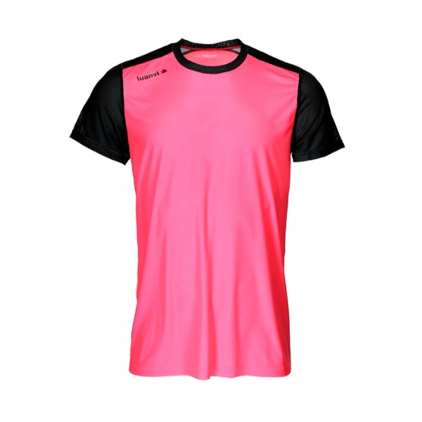 Camiseta de Manga Corta Luanvi Nocaut Win Rosa (5 uds) - Imagen 2
