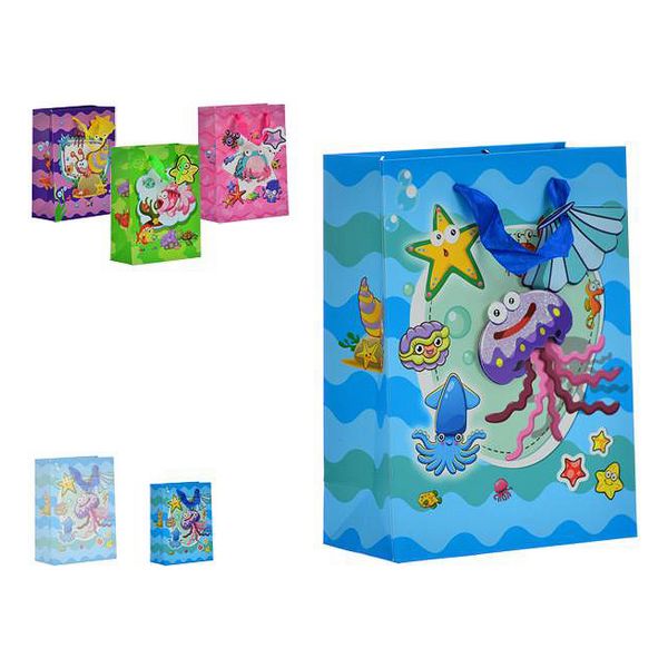 Bolsa de Papel Marina (8 x 23,5 x 17,5 cm)