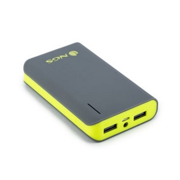 Batería recargable NGS Powerpump 6600 Lemon POWERPUMP6600LEMON 6.600 mAh 2 x USB