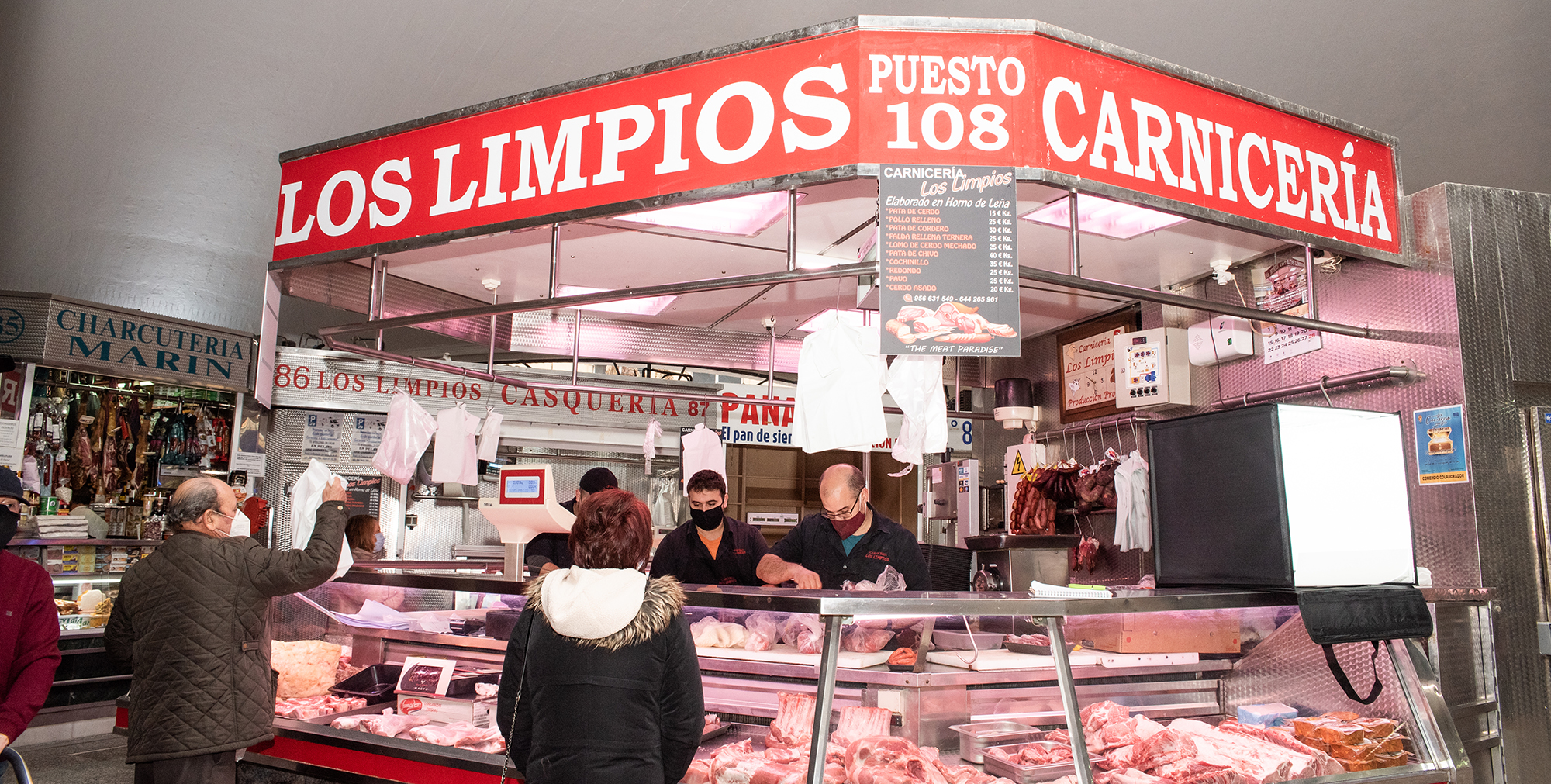 Carnicería Los Limpios del Mercado de Abastos de Algeciras