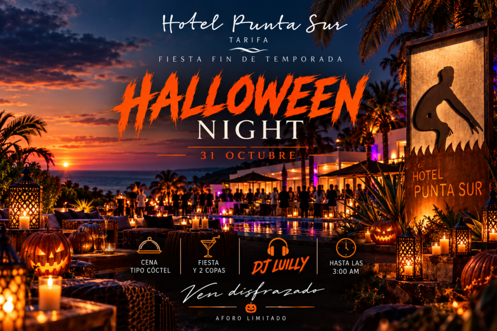HALLOWEEN NIGHT PUNTA SUR HOTEL TARIFA— ENTRADA PARA DOS
